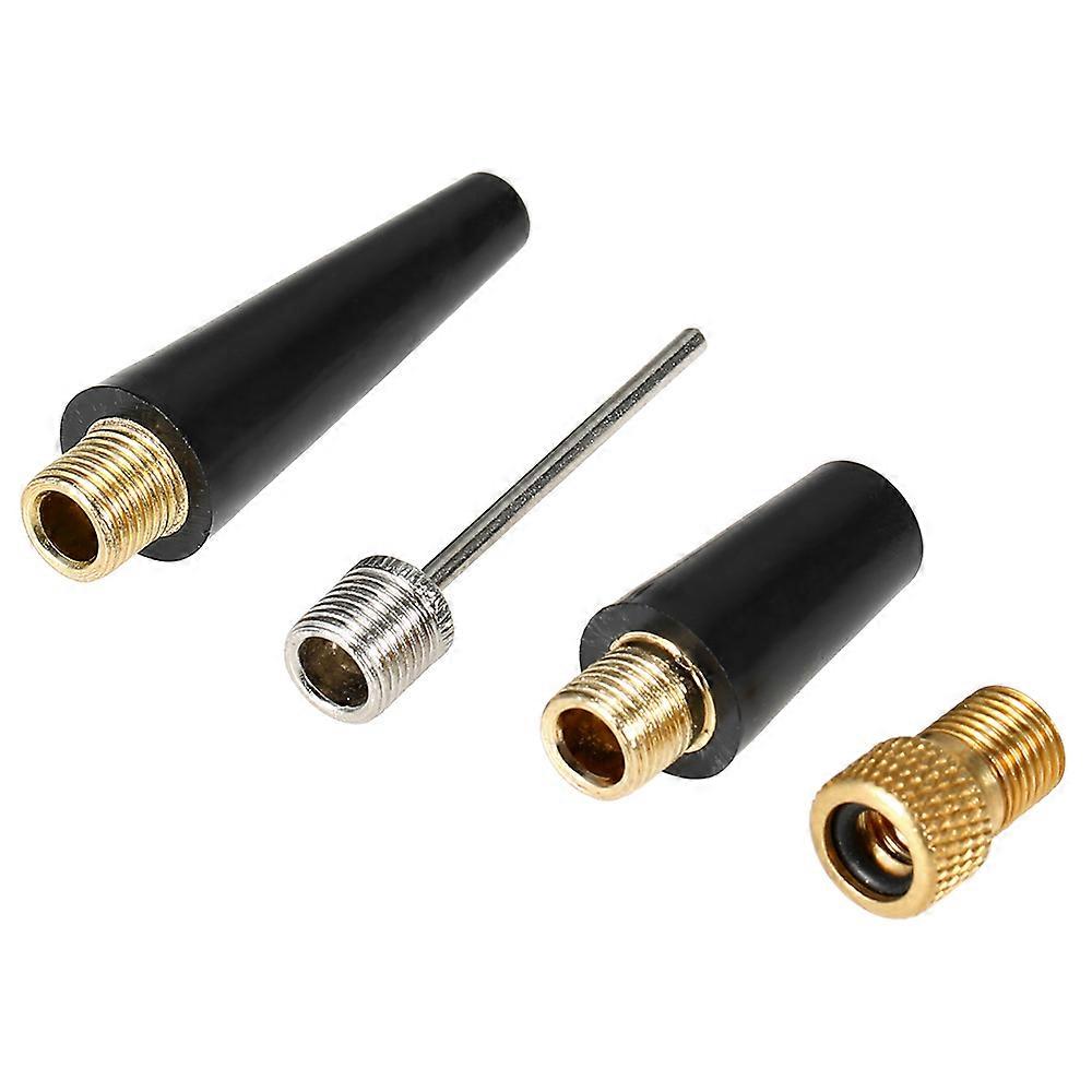 Lixada 4 PCS Needle Nozzle Adapter Kit Ball Inflation Pump Needle Valve Adapter Kit Ball Pump Needle Bike Tire Inflating Kit