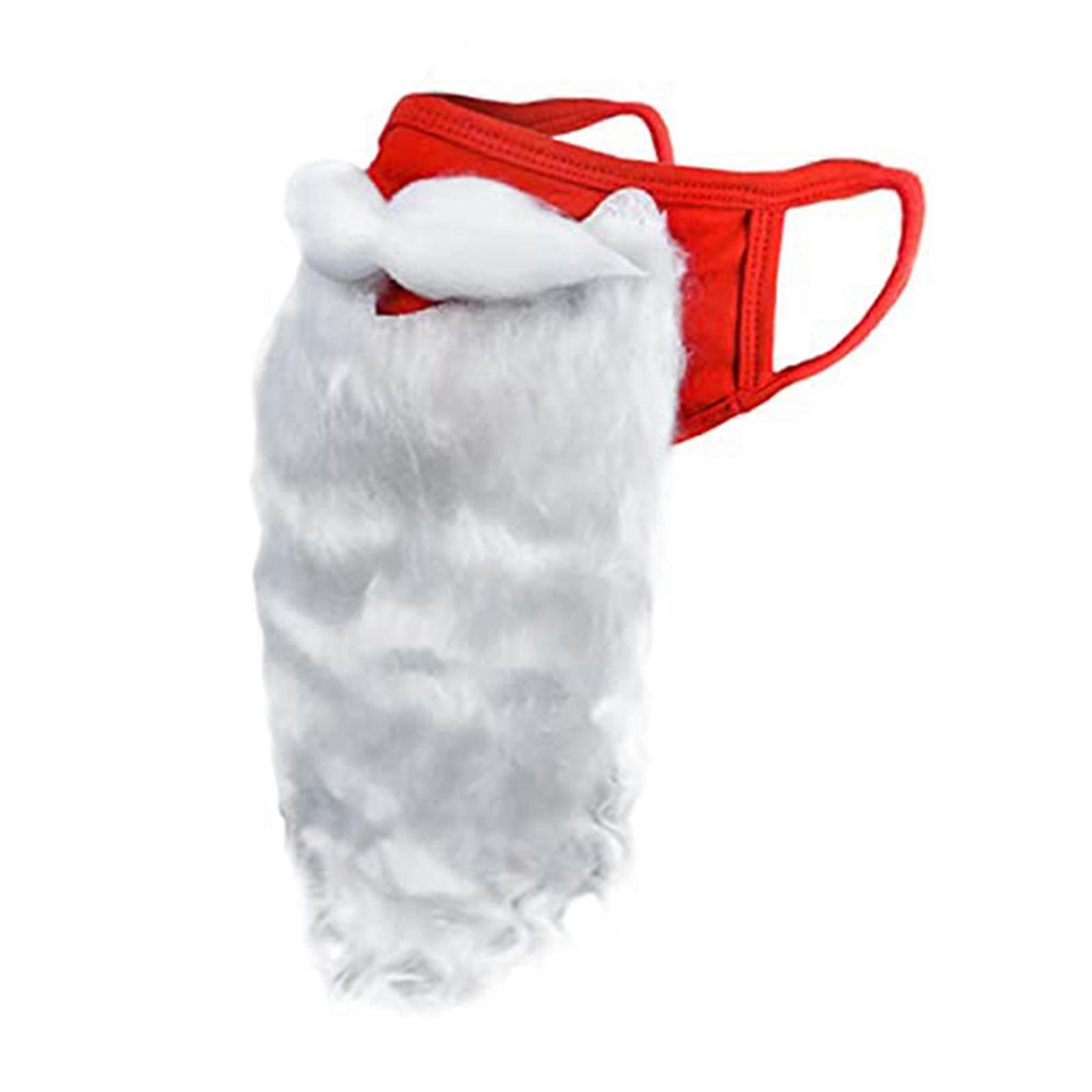 1 2 3 5pcs Holiday Santa Beard Face Mask Costume for Adult for