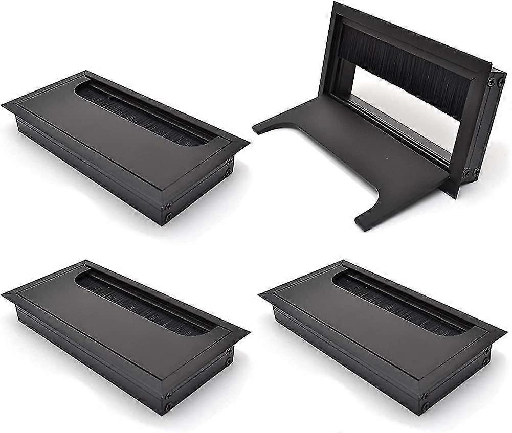 Cable Bushing Desk Table Grommets 80x 160mm Cable Outlet Tidy Cover Insert Square Cube Wire Gift