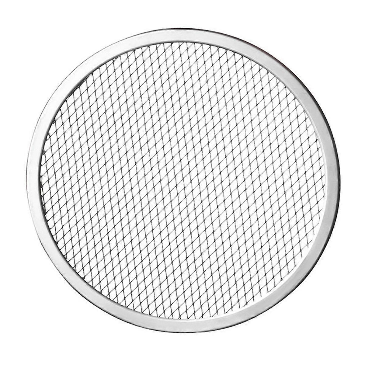 10-Zoll-Aluminium-Pizza-Backsieb mit nahtlosem Rand - Perfekt knusprig, verbesserter Luftstrom