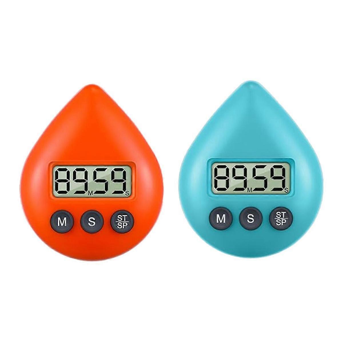 Silent Non Ticking Waterproof Shower Timer Magnetic Back Battery Operated Digital Timer Small Size