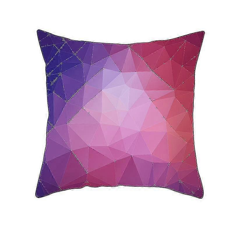 Geometric Print Polyester Square Pillow Case Sofa Throw Cushion Cover