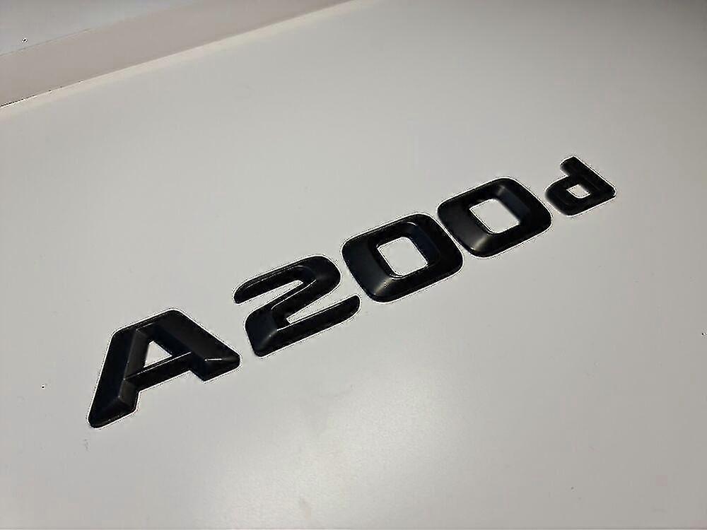 A200d Glossy Black Letter Number Rear Boot Badge Logo A Class Mercedes Smart