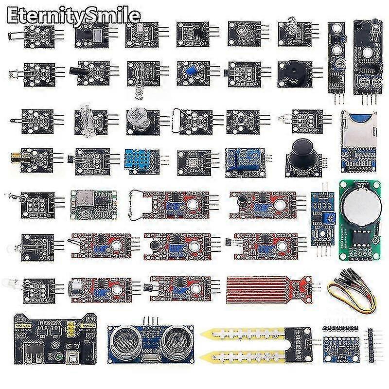 For Arduino 45 In 1 Sensors Modules Starter Kit Better Than 37in1 Sensor Kit 37 In 1 Sensor Kit Uno R3 Mega2560