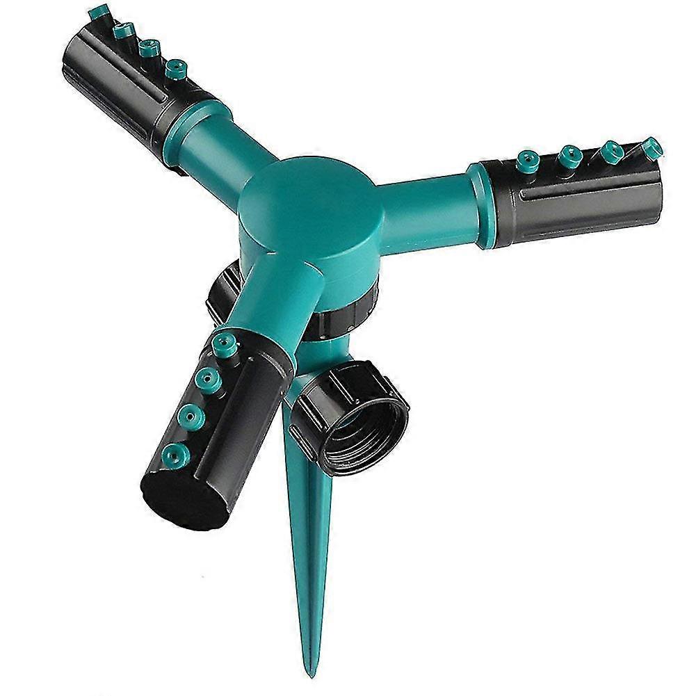 Lawn Sprinkler Automatic 360 Rotate Adjustable Garden Water Sprinklers Irrigation with 3Arm Sprayer