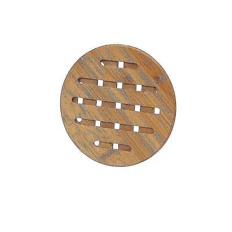 Thick Bamboo Insulation Pads For Household Use For Dining Table(2pieces,wood)
