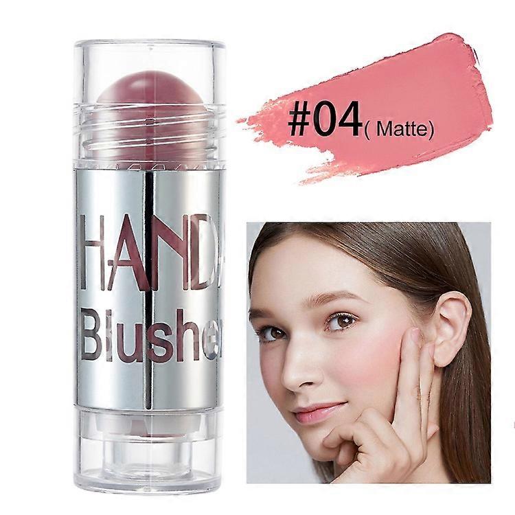 Blush Stick for Cheeks&Lips Cream-to- Powder Face Blush Matte Finish Makeup for Daily Wear
