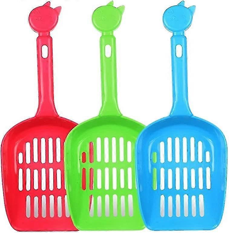 Köpek Kediler İçin Plastik Çöp Kutusu ile Rastgele Renkli Hayvan Kafesi Temizleme Aleti 3 Adet