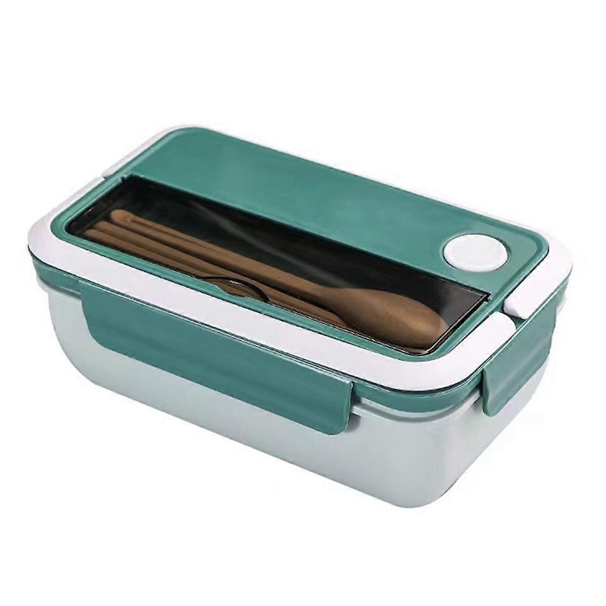 Large Capacity Student Lunch Box Korean Lunch Box Lunch Box Sealed Fresh-Keeping Box Green
