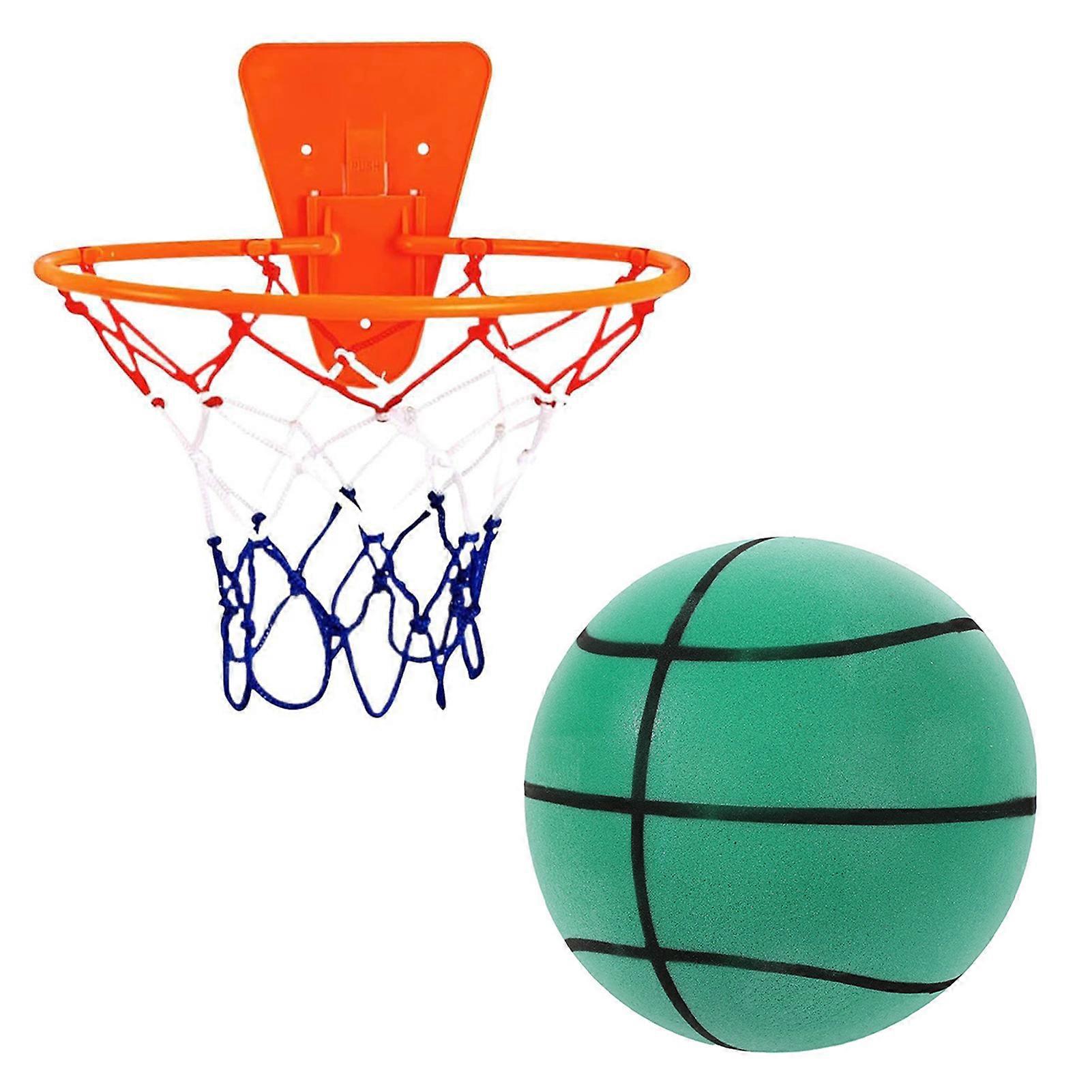 Silent Basketball Set Indoor Dribble Dream Silent Basketball Noiseless Foam Ball for Indoor Activities Lightweight Great Gift Option
