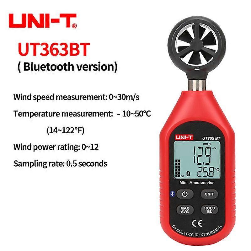 UNI-T Digital Anemometer UT363 Mini Size LCD Handheld Data Retention Wind Speed Temperature Measuring Instrument