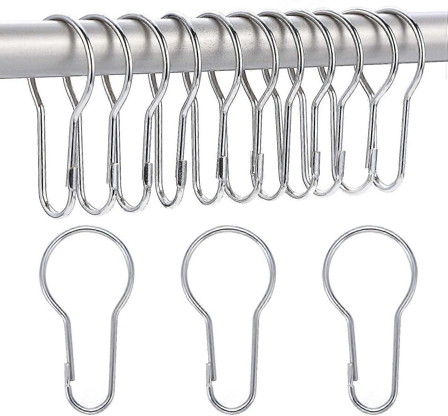 40 pack shower curtain rings hanging hooks for sorting and organization