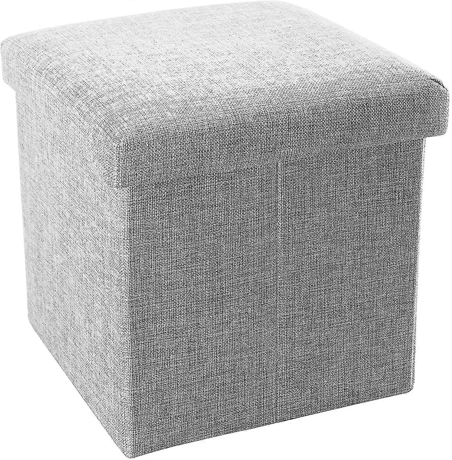 Folding Ottoman 30x30x30 Cm In Alaska Gray