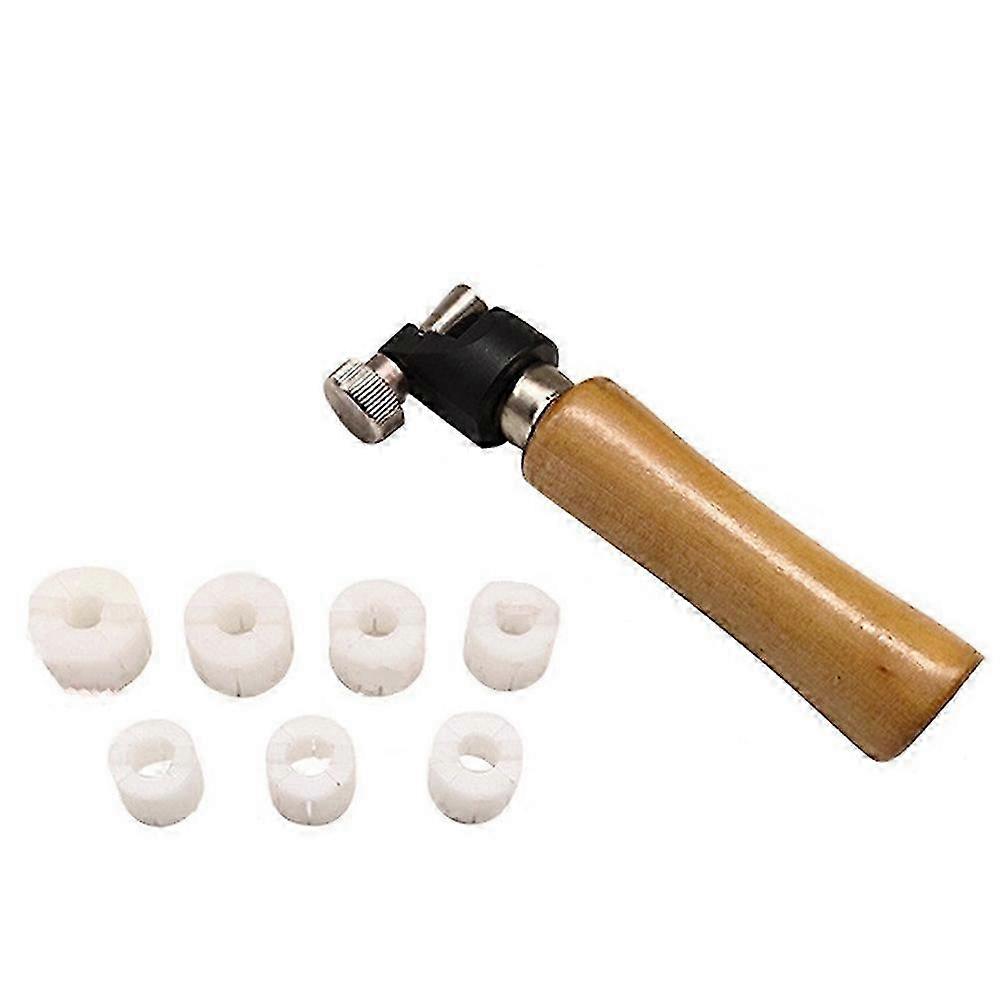 Ring Fixture Clamp Setting Tool Kit 7 Round Dies Measuring Stick Ring Sizer Processing Tool for Jew