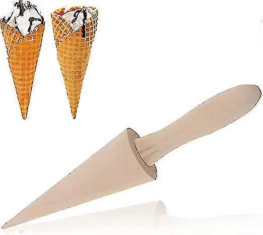 Wooden Cone Waffle Roll, Cone Shape Wooden Mold Ice Cream Cones Mold