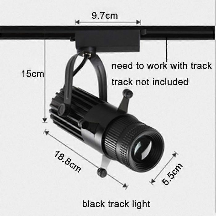 Adjustable aperture led ceiling spotlight variable pattern 5/7/10/15W LED cob track lighting for bar restaurant shop commercial
