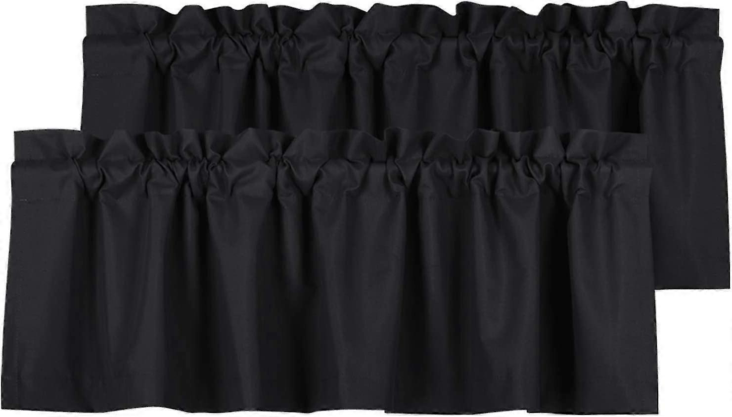 2023 - ブラックアウトバランスカーテンキッチンとバスルームの窓の部屋のための防水ソフトロッドポケットバランス