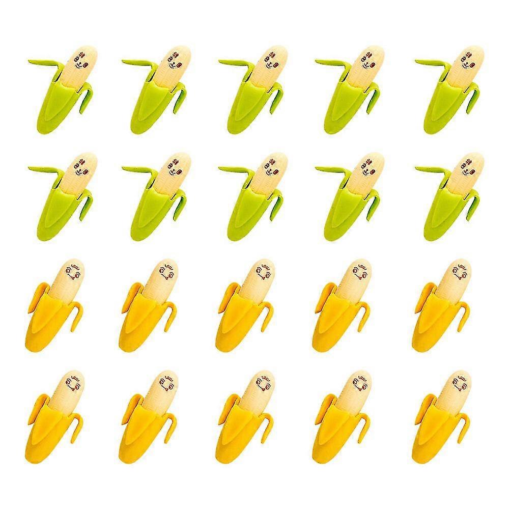 50pcs Adorable Pencil Erasers Multi-function Mini Erasers Convenient Banana Erasers (mixed Color)