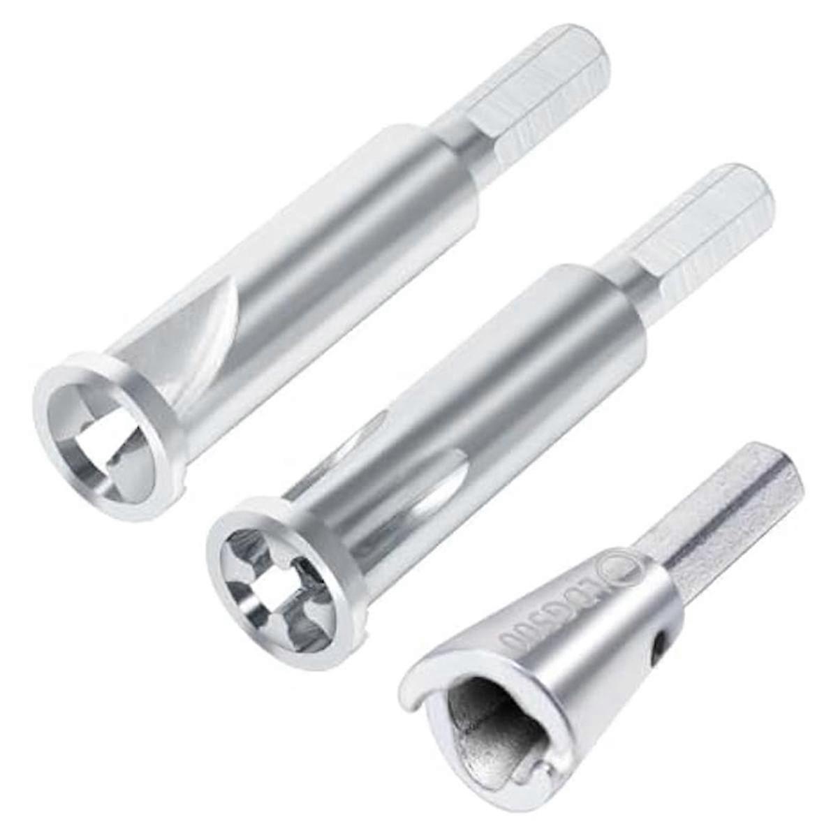 3pcs Wire Twister Tool and Nut Twister Tool,3/5 Way Wire Stripper for Drill,Electrical Wire Stripping and Twisting Tool