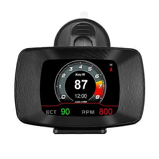 HUD P13 OBD2 Digital Car Head Up Display Speedometer Tachometer Battery Voltage Oil Pressure Coolant Temp Smart Car HUD Gauge