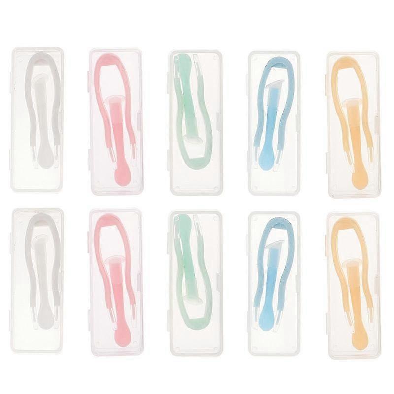 10 Sets Travel Portable Contact Lens Stick Tool Case Set Lenses Tweezers and Suction Stick for Lens Inserter Remover(Random Color)