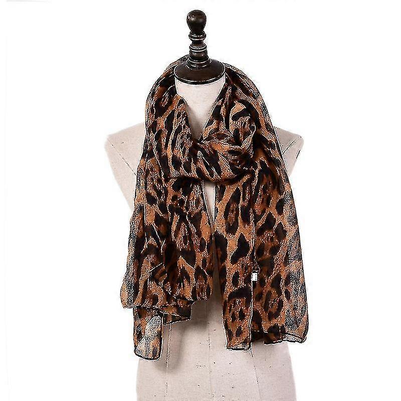 Long Cape Shawl Scarves Leopard Print Scarf Women Oversized Wrap Shawl Scarves