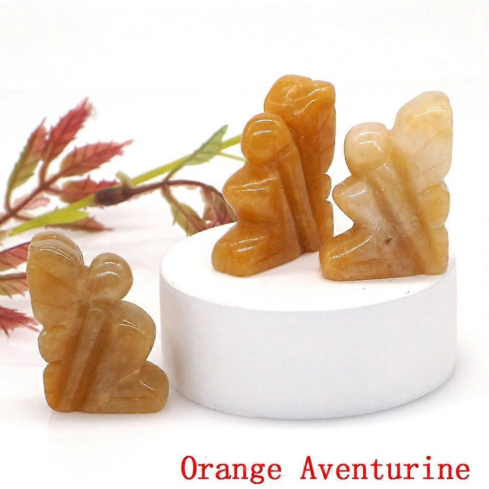 1.2 "蝶の妖精ナチュラルアメジストローズクォーツクリスタル彫刻レイキヒーリングエンジェルストーンミニフィギュアクラフトホームデコレーションギフト