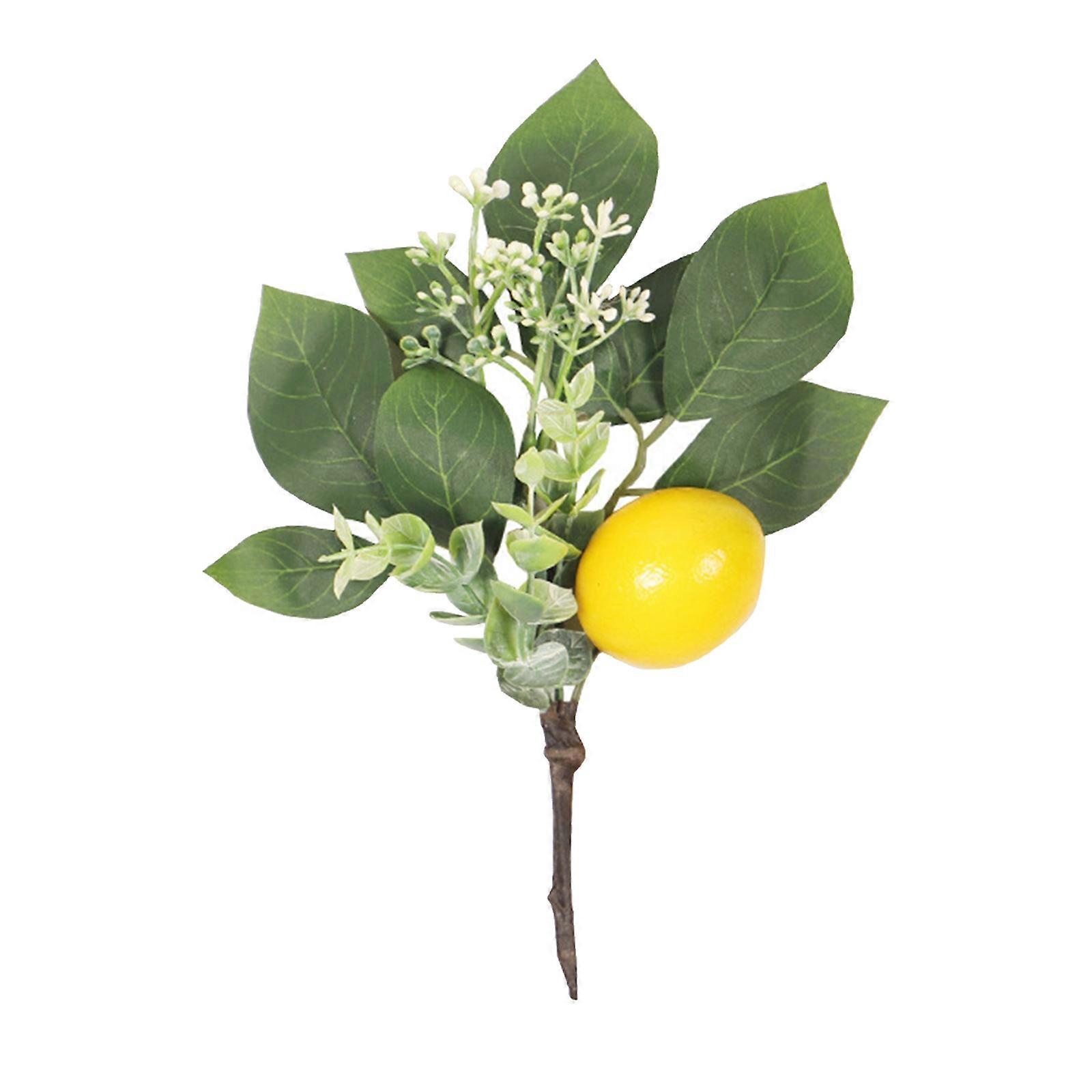 Artificial Lemon Branches, Fake Foam Fruit Highly Simulation Lifelike Model