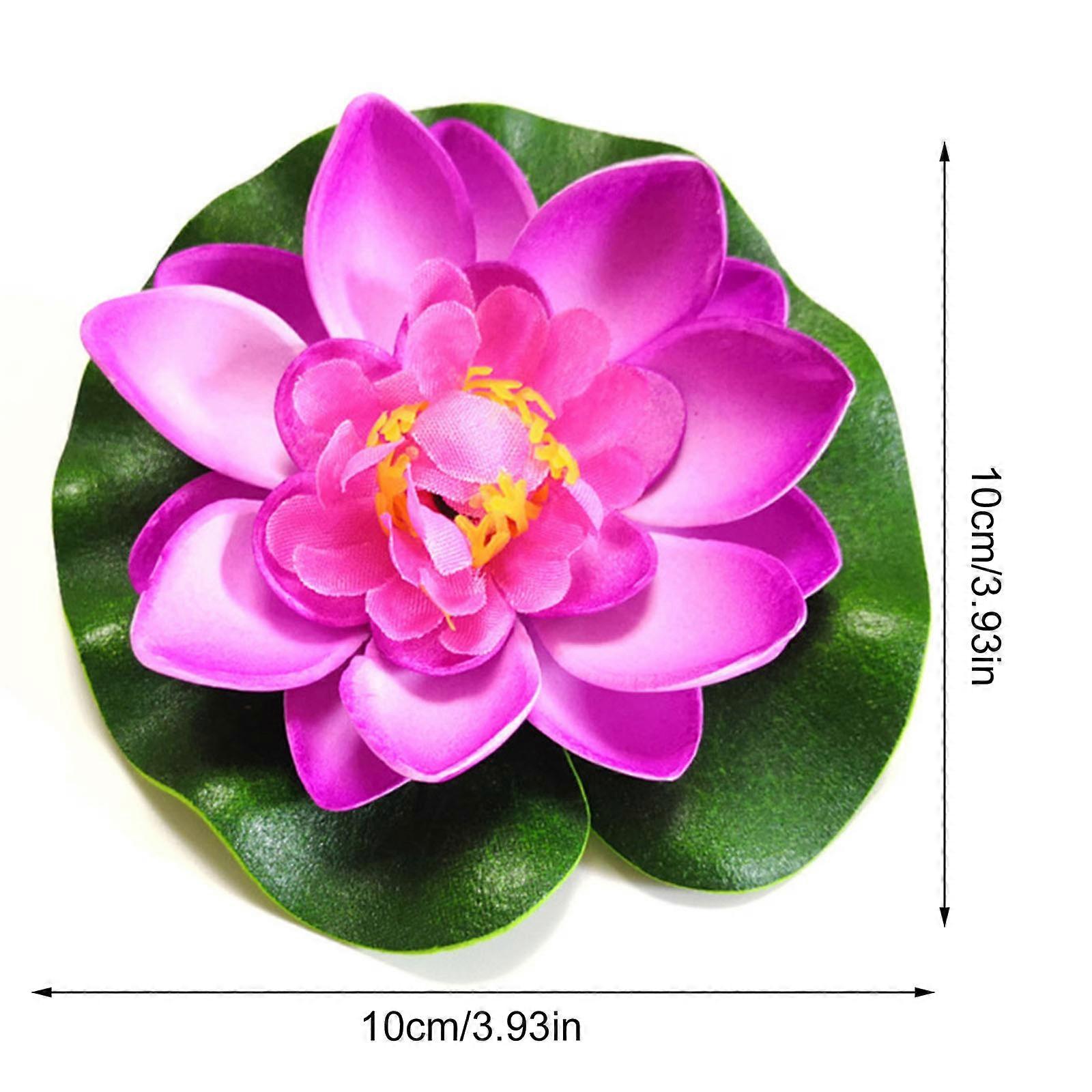 s Artificial Floating Foam Lotus Flower 5 Pack Water Lily Pads for Home Garden