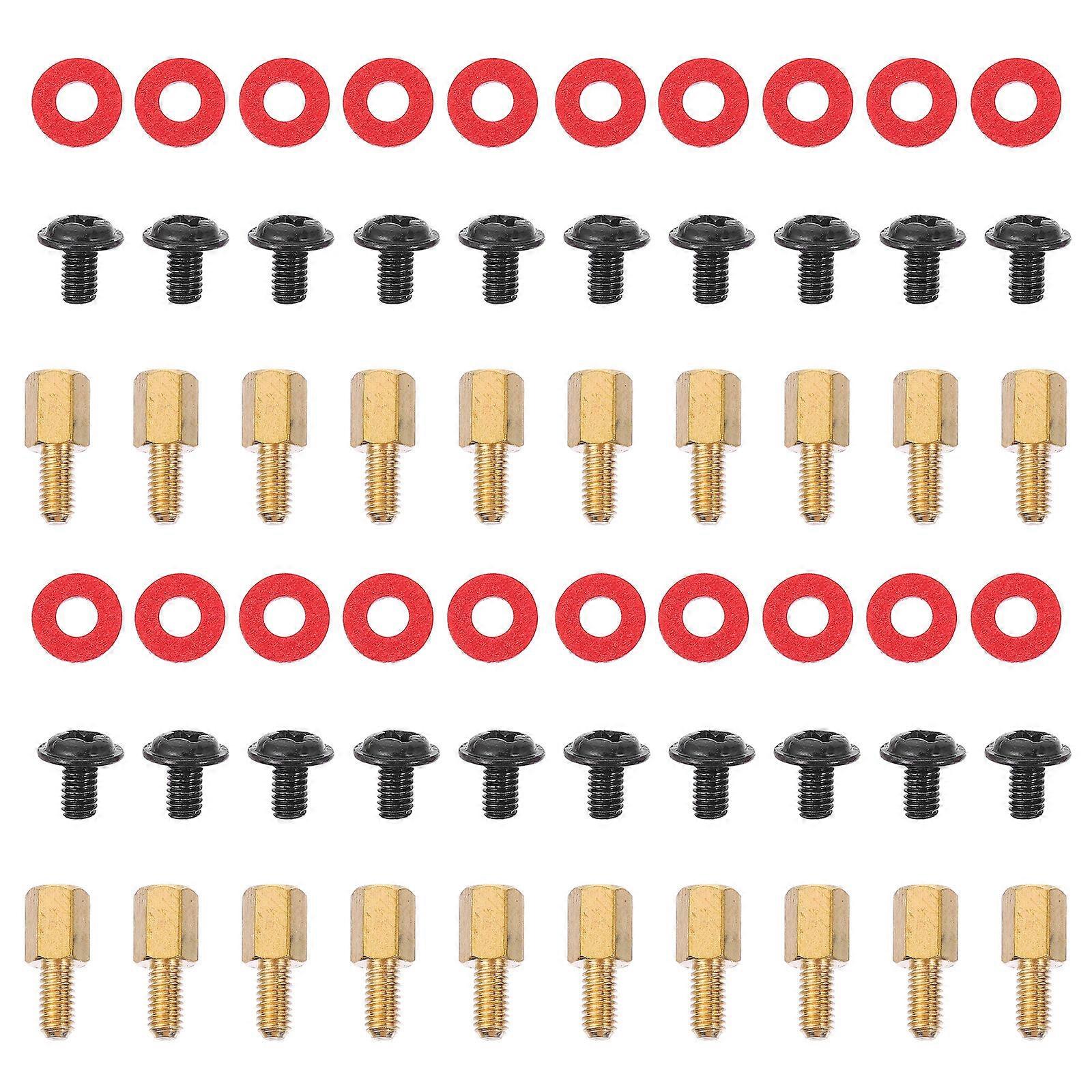 1 jeu de vis à tête ronde M3 joint d’isolation d’entretoise hexagonale pour carte mère d’ordinateur
