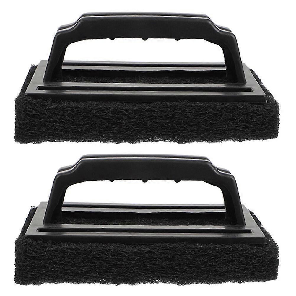 2pcs Kitchen Countertop Clean Brushes Multi-function Grill Rack Cleaning Brushes