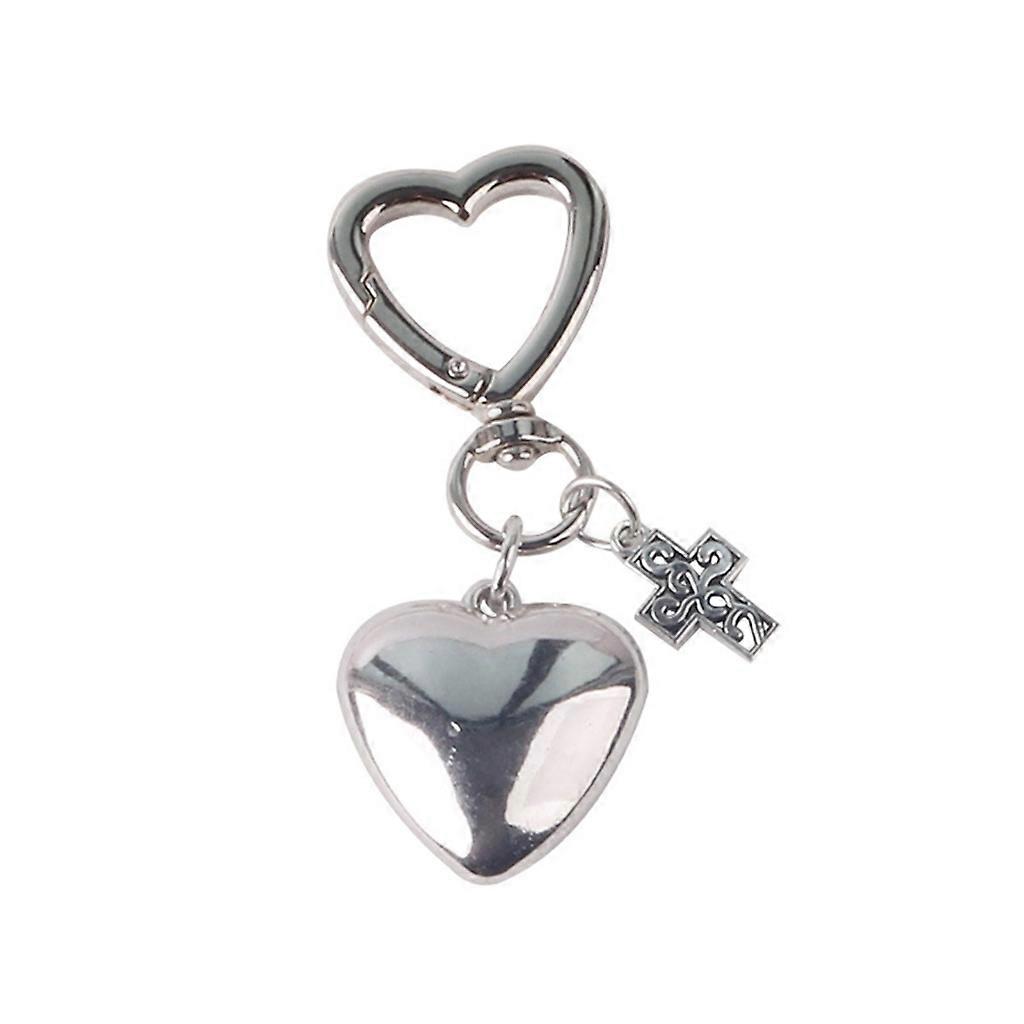 Heart Cross Keychains