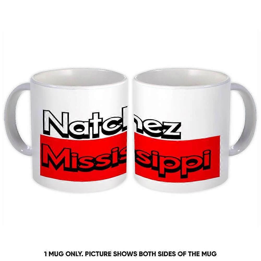 Gift Mug: Natchez Mississippi Rectangle