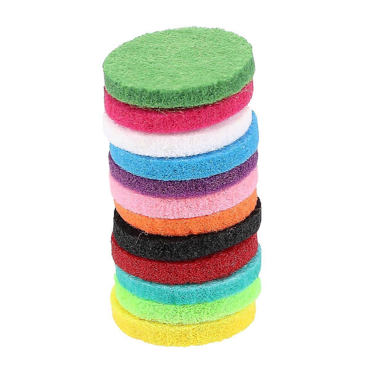12 Pcs Car Diffusers Essential Oils Essential Oil Refill Pads Diffuser Necklace Refill Pads Felt Diffuser Pads