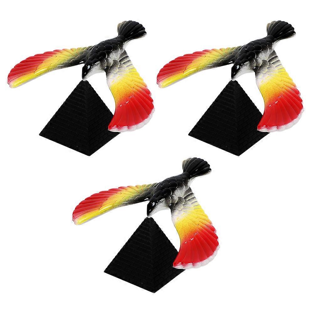 3 יחידות איזון צעצועי נשר איזון פלסטיק צעצועי ציפורים איזון יצירתי צעצוע נשר