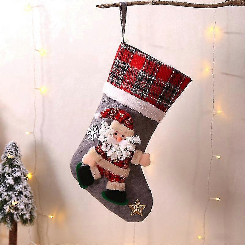24 Mini Calze Di Natale Rosse Lavorate A Maglia, Rustiche E Piccole Con Ciondolo, Perfette Per Decorare Albero, Camino E Casa - 3