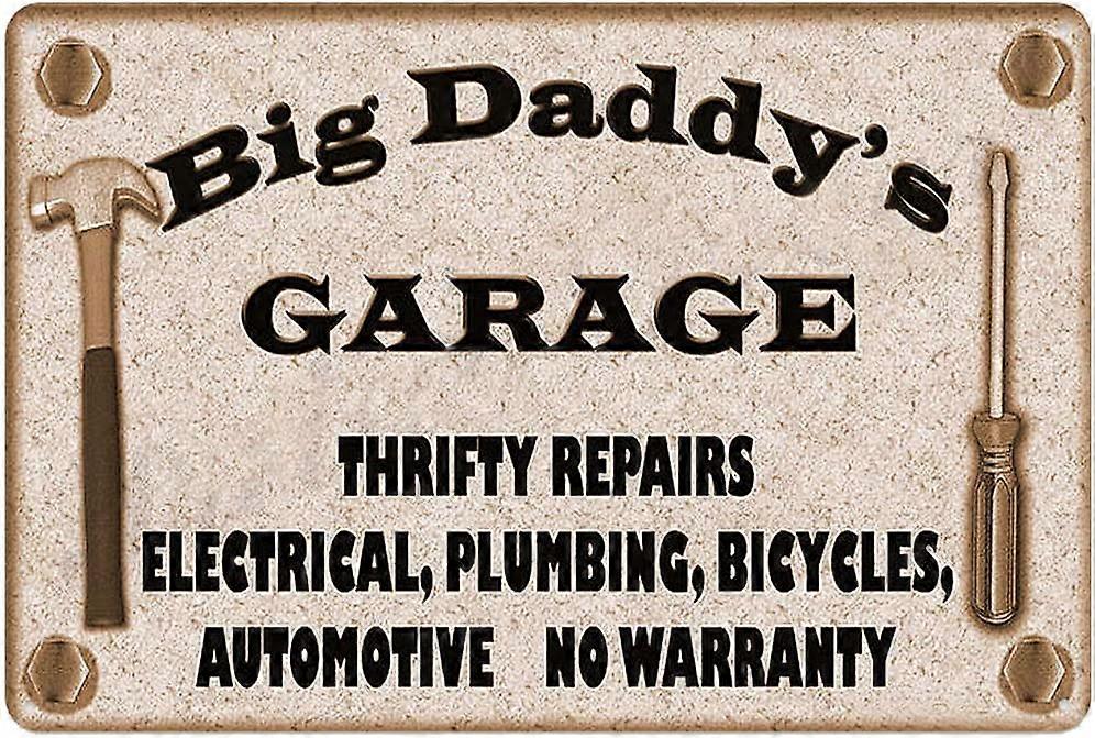 Dad's Garage Tin Wall Decoration Signs