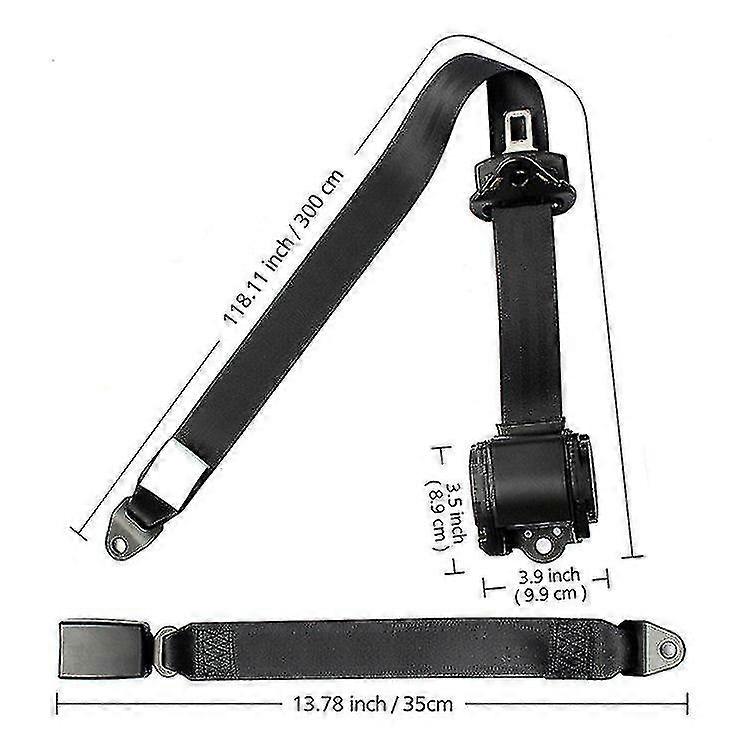 Naiwang Universal Automatic 3 Point Auto Safety Seat Self-looking Seat Belt Retractor Automatic Retractable Seat Belt For Driver Safety