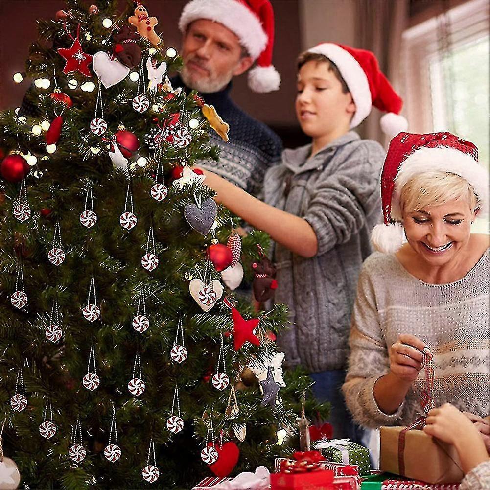 Christmas Tree Decoration Ornaments Hanging Simulation Lollipop Candy