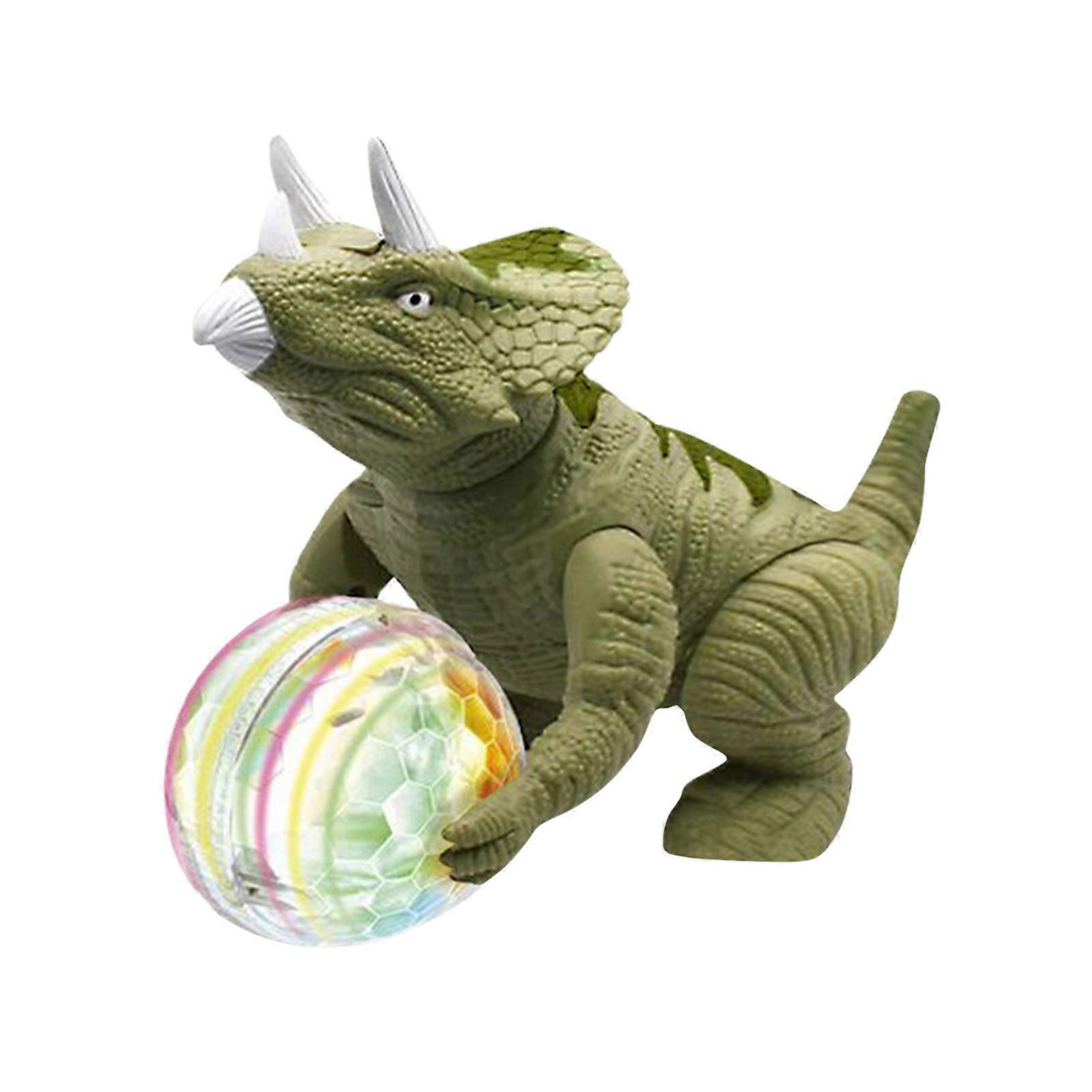Dinosaur Toy Mechanical Crawling Light And Sound Simulation Model    Gift