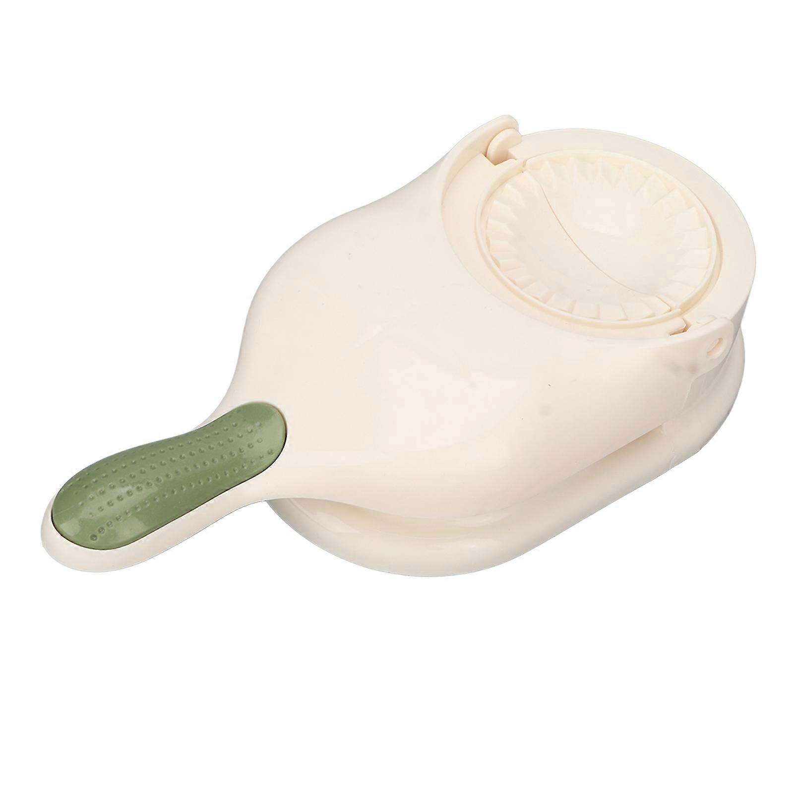 2 In 1 Portable Manual Dumpling Maker Kitchen Dumpling Making Tool Dough Pressing Tool Kitchen Accessories White