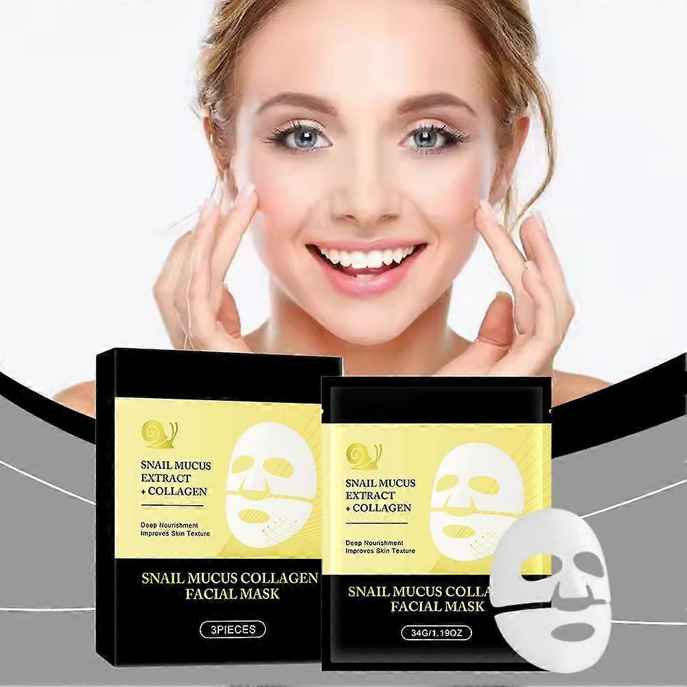 Snail Mucin Facial Mask Face Masks Skincare Collagen Glow Face Masks