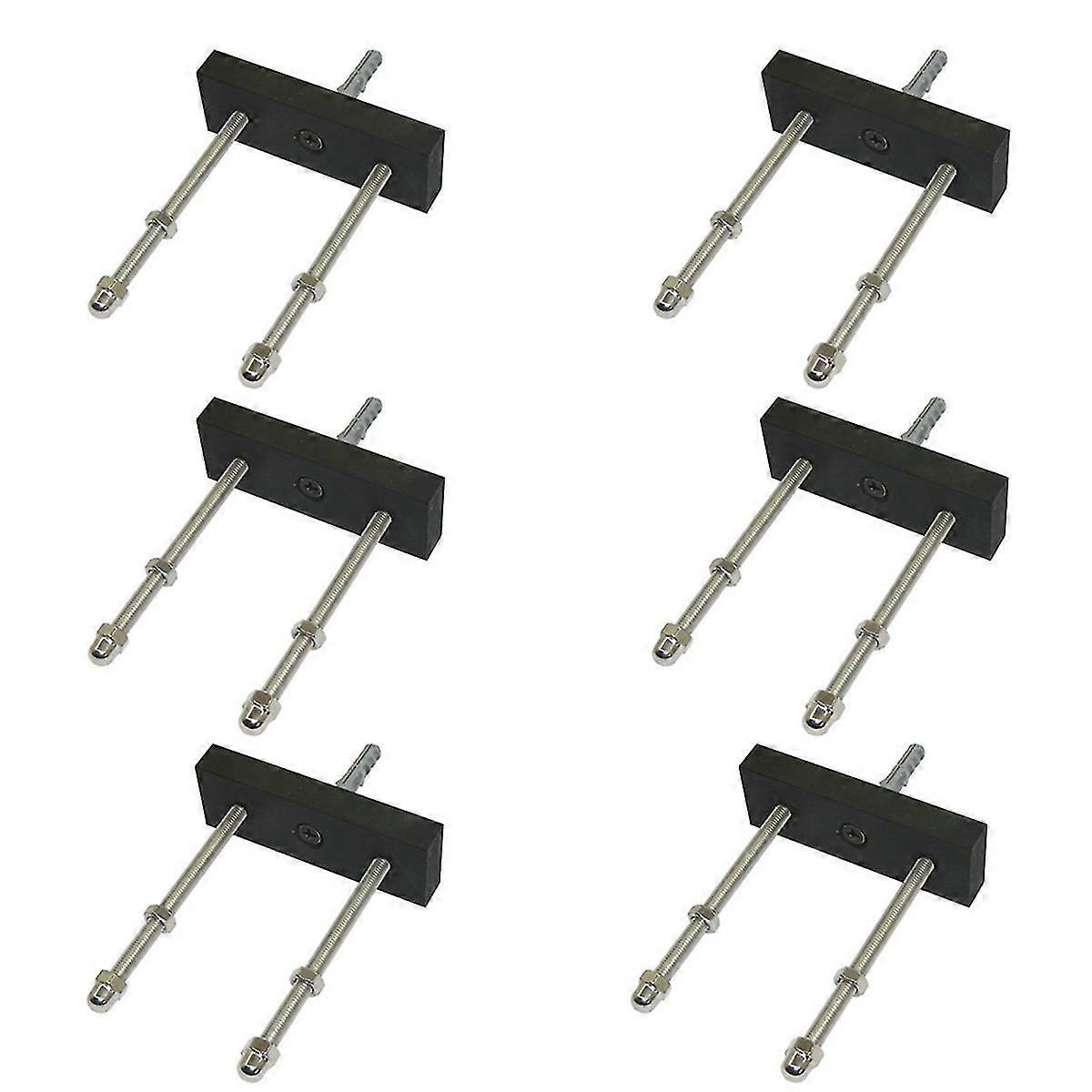 6 Pack Skateboard Floating Deck Display Wall Mount Rack Holder