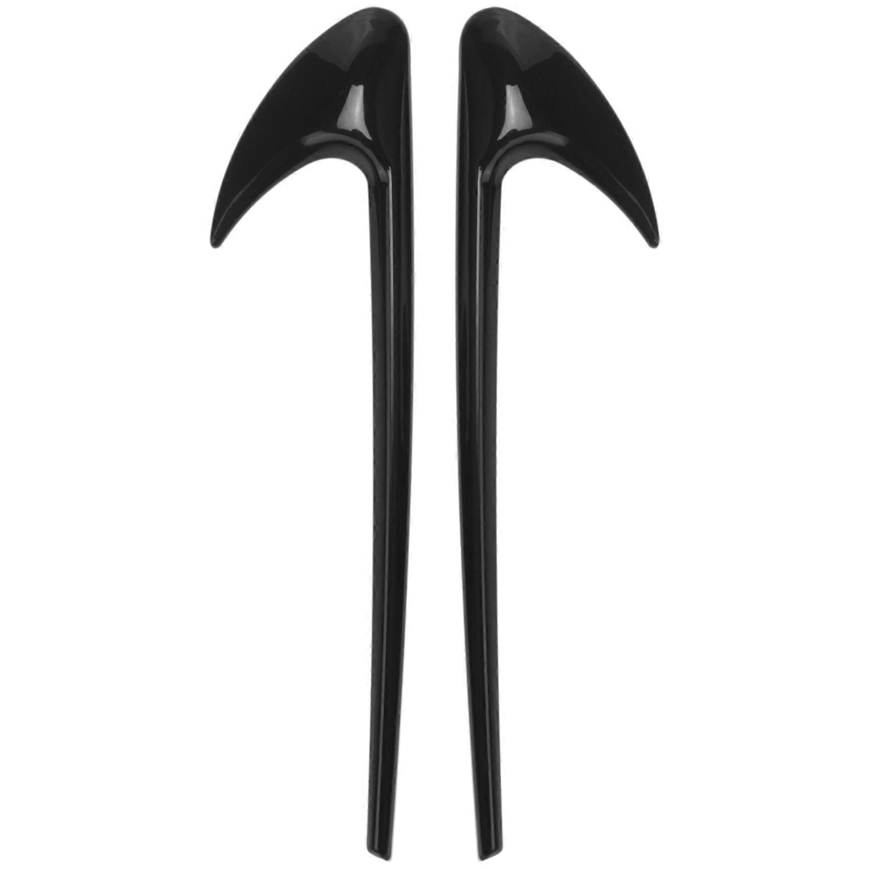 2Pcs Car Side Trim for E Class W213 C-Class W205 Refit E63S Accessories Black