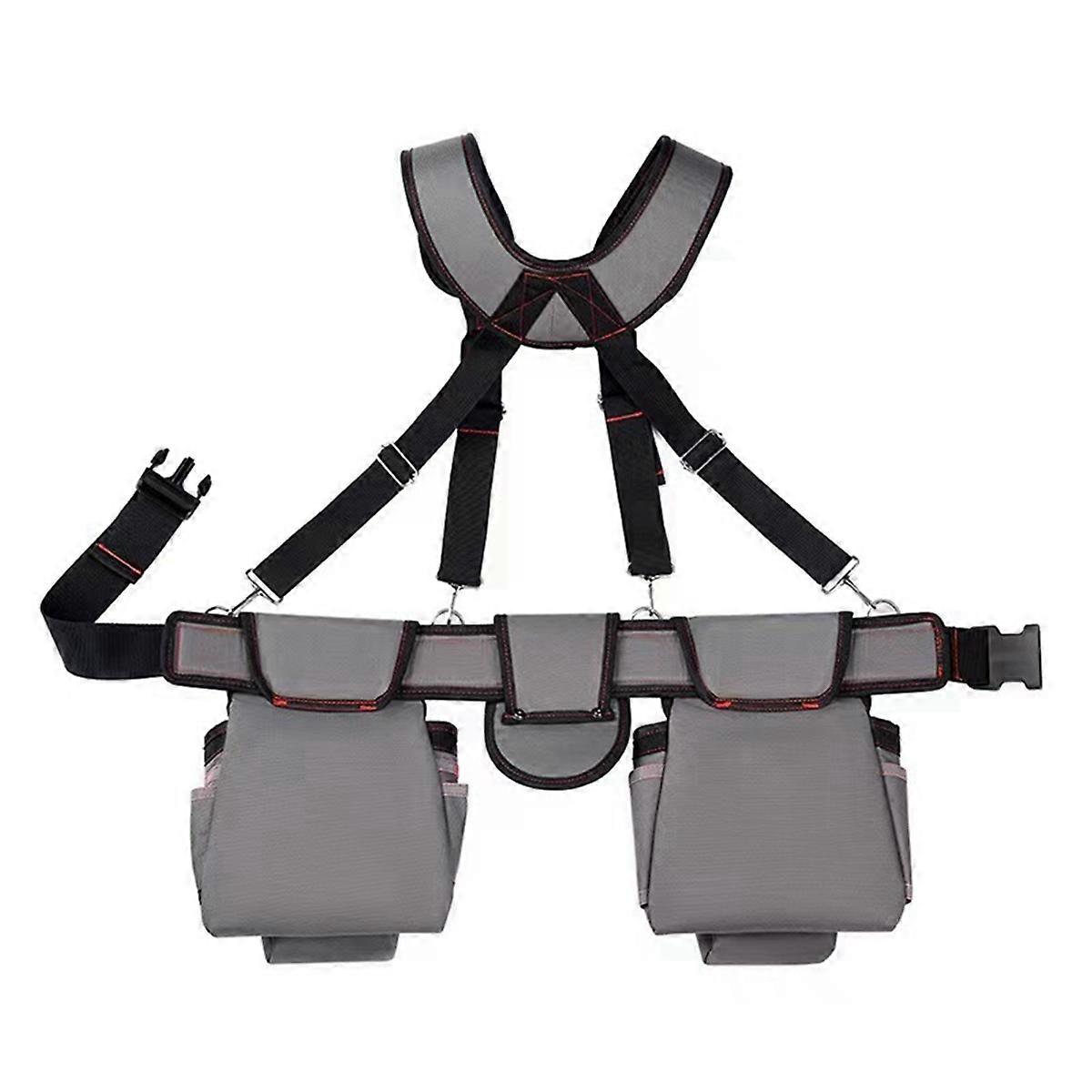 Suspender Tool Belt with Pouches Portable Large Capacity Gardening Tool Bag Electrician Tool Bag St