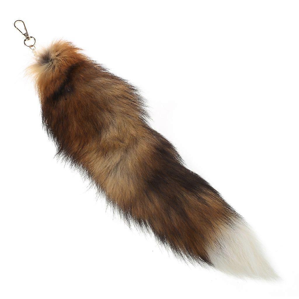 Foxes Tail Keychain Pendant Plush Car Key Chains Ornaments Car Keyring