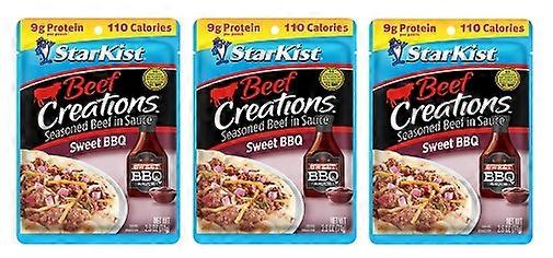 StarKist Beef Creations Sweet BBQ Pouch 3 Pack