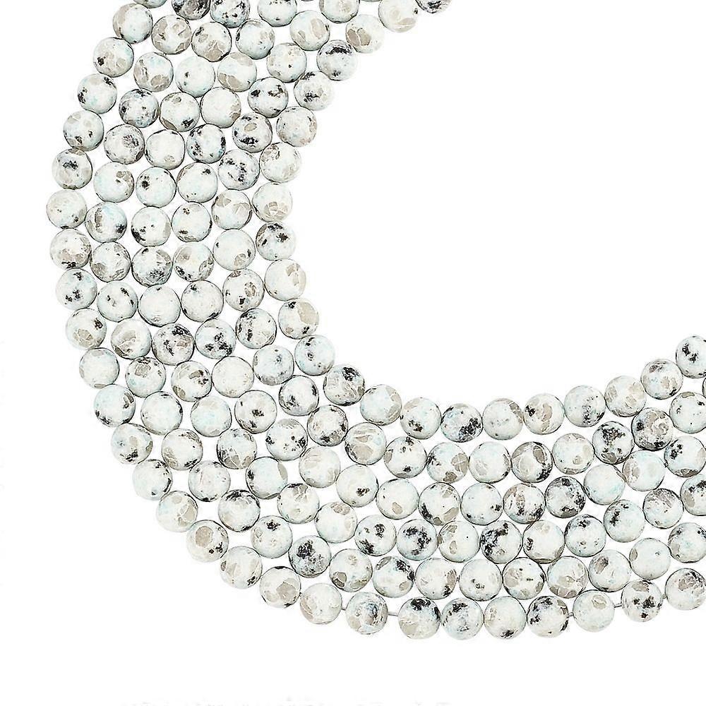 Natural Sesame Jasper/Kiwi Jasper Beads Strands Round Frosted 8~8.5mm Hole: 1mm about 47pcs/strand 15.5 inch 6strands/box