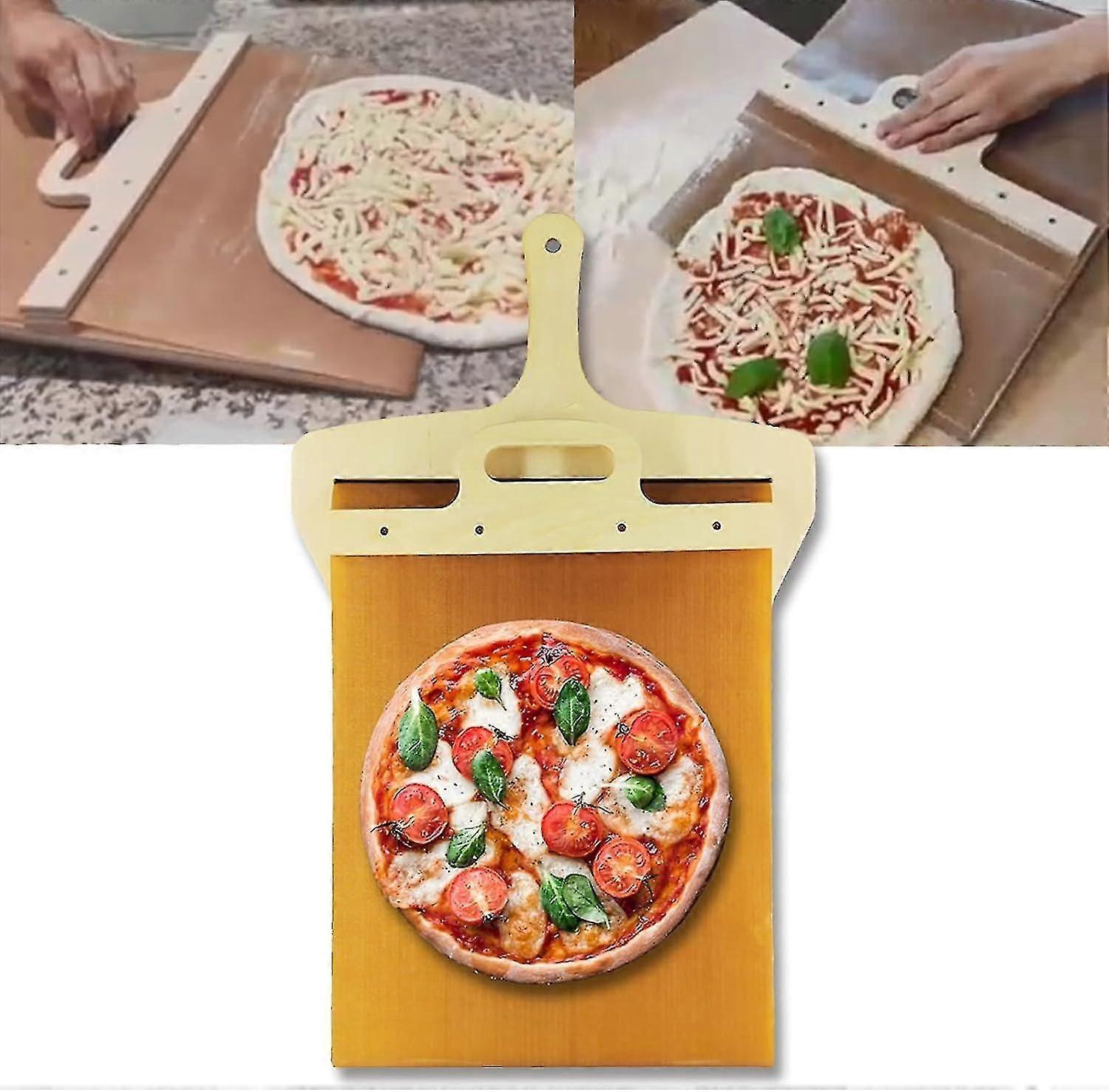 Sliding Pizza Peel, Pala Pizza Scorrevole, The Pizza That Transfers Pizza Perfectly, Non-stick, Pizza Shovel With
