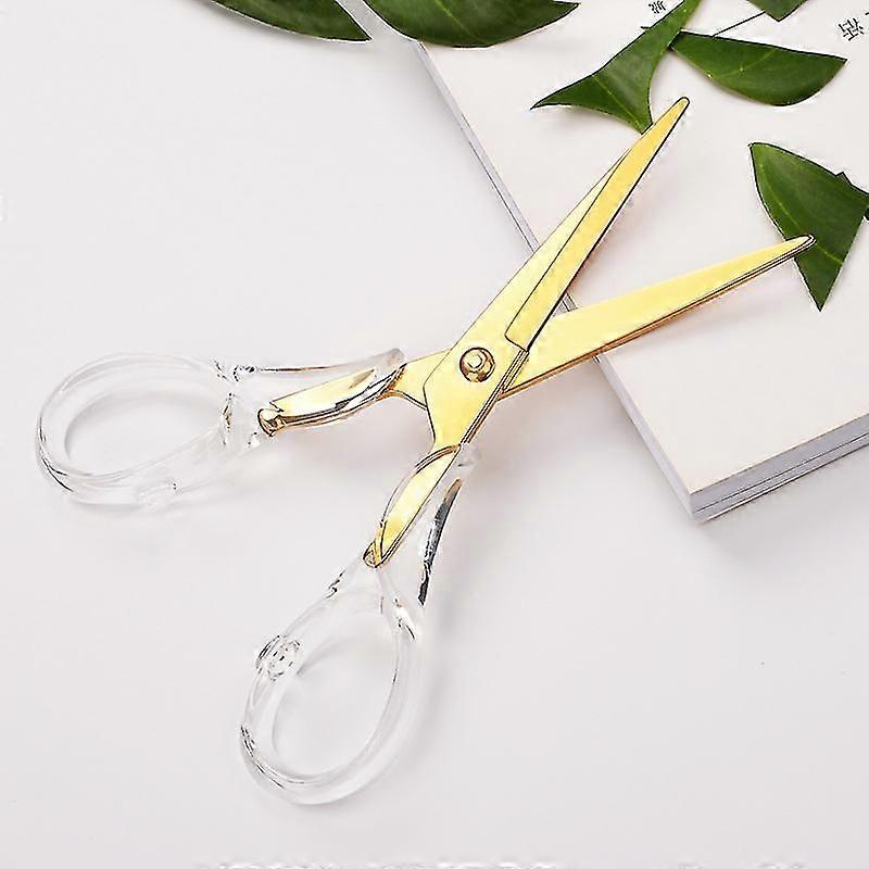 Stylish Acrylic Gold Stainless Steel Prum Multipurpose Scissors